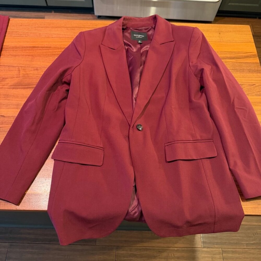 Banana Republic Two Piece Burgundy Suit